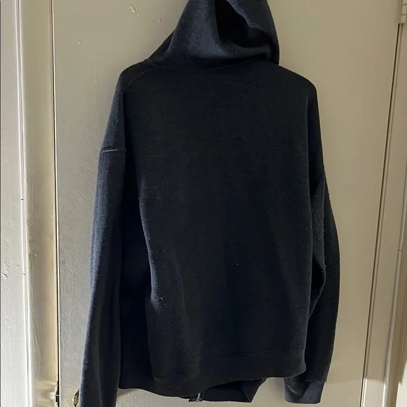 Men's Black Hoodie Zip-up Jacket - Picture 4 of 4